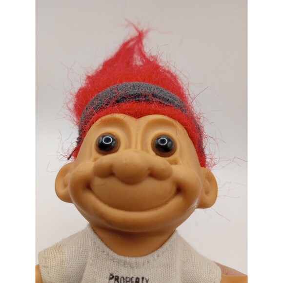 RARE NFL Team Property Of Falcons XXL Vintage 90s 5" Russ Trolls Doll Red Hair - Picture 5 of 8